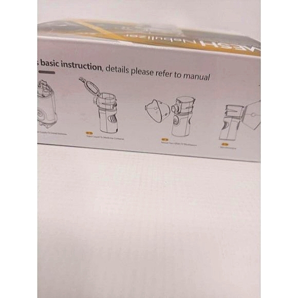 New Mesh Portable Travel Rechargeable Inhaler Resperator Nebulizer - Picture 3 of 9